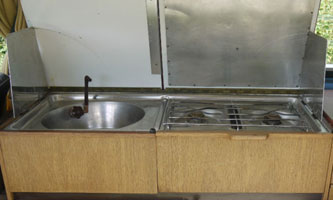 VW T25 Holdsworth Villa Cooker and Sink