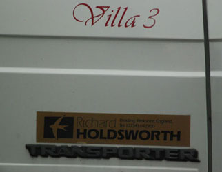 VW T25 Holdsworth Villa 3 Rear Sticker